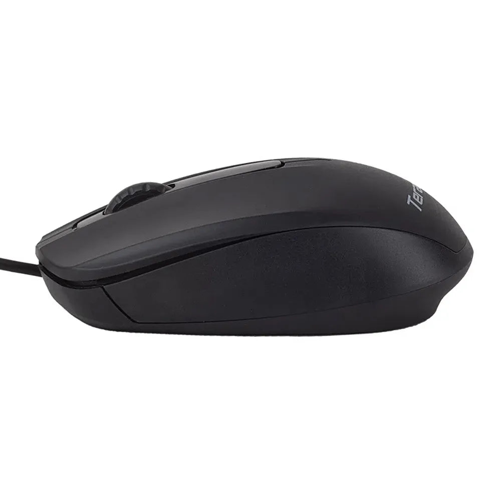 Mouse alámbrico Teraware PJT-M218, conexión usb, 1000 dpi, 3 botones, negro