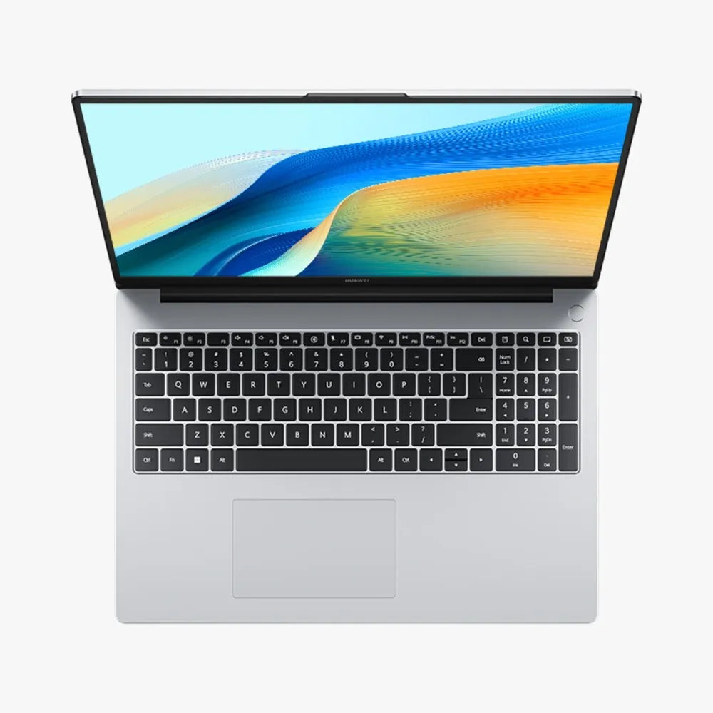 Laptop Huawei Matebook D16 WUXGA 12" Intel Core i5-12450H 512GB, 16GB ram, Win 11 H, teclado inglés, plateado + Mochila