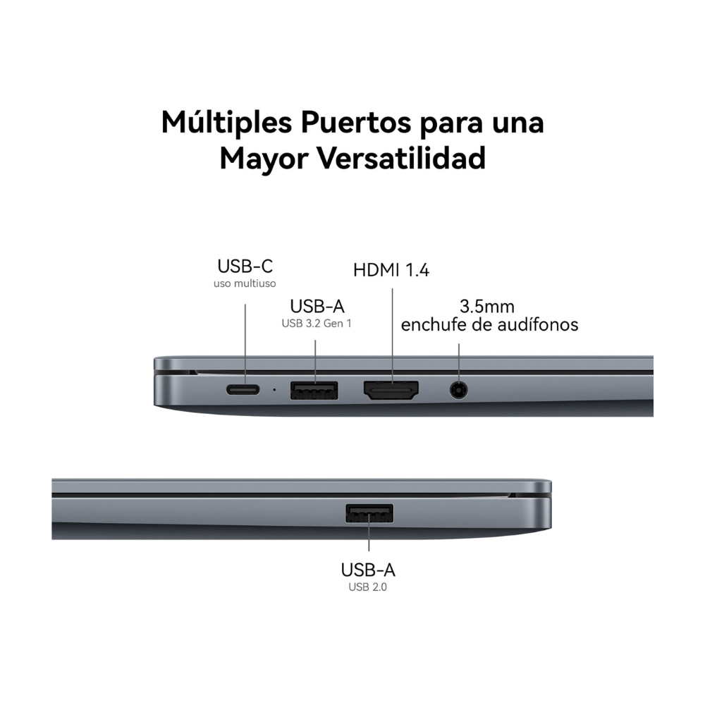 Laptop Huawei Matebook D16 WUXGA 12" Intel Core i5-12450H 512GB, 16GB ram, Win 11 H, teclado inglés, plateado + Mochila
