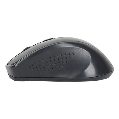 Mouse inalámbrico Teraware 4W019, receptor usb, 1600 dpi, 4 botones, usa pilas, negro